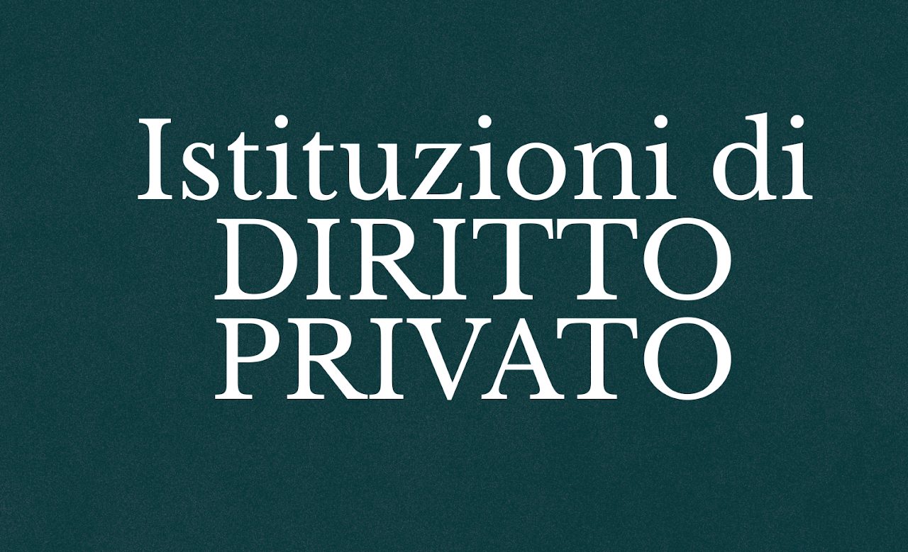 Istituzioni di diritto privato